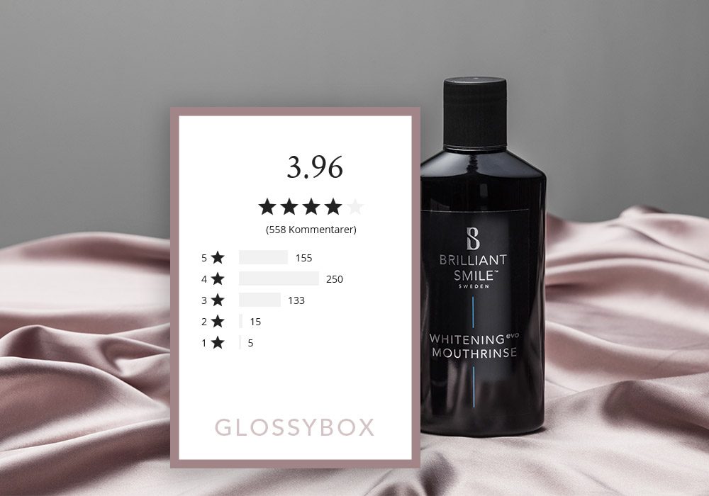 Glossybox brilliant Smile recension munskölj